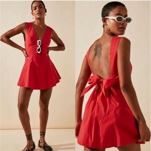 Red mini dress [Free People]